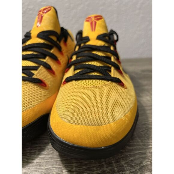 Nike Kobe 9 IX EM Low Bruce Lee 646701-700 Yellow Sneaker Shoes Sz Mens 8.5 - Picture 9 of 16
